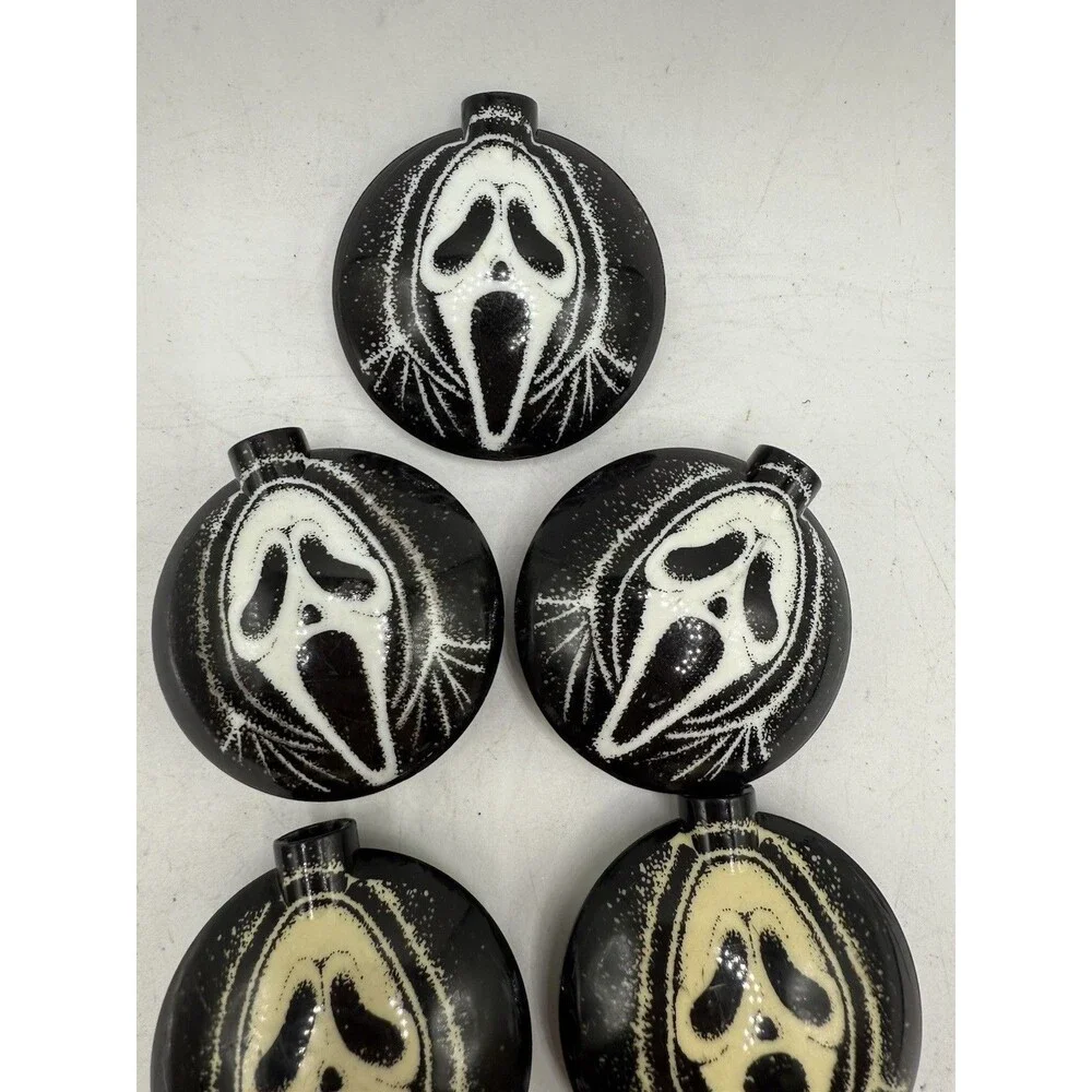 7 Scream Ghost Face Halloween Miniature String Light Bulb Covers Replacement